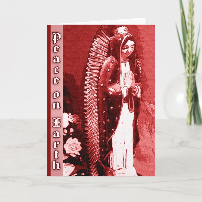 Virgen de la tarjeta de Navidad de Guadalupe (Anverso)