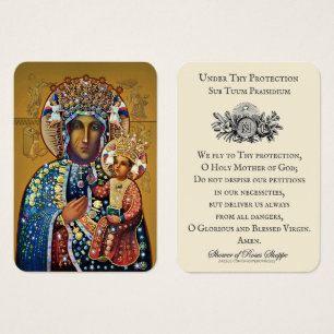 Virgen de Madonna Negra María Oración más antigua 
