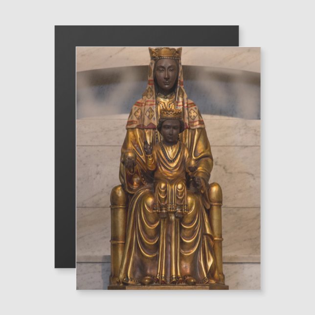 Virgen de Montserrat Moreneta Virgen María (Anverso/Reverso)