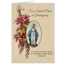 Virgen del Sacerdote de Acción de Gracias María Fl