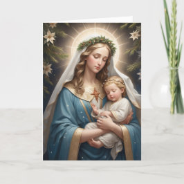 Virgen María católica de Navidad Victoriana antigu