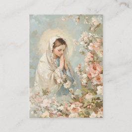 Virgen María Católica Funeral Memorial Tarjeta San