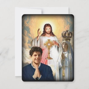 Virgen María Católica Funeral Memorial Tarjeta San