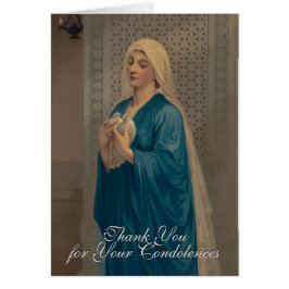 Virgen María Compasión Funeral Tarjeta Santa Graci