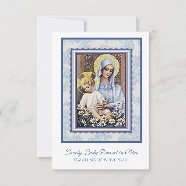 Virgen María Jesucristo Señora encantadora vestida (Anverso)