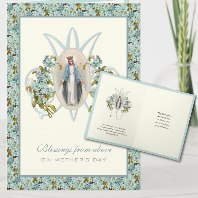 Virgen María Jesús Oración Católica Tarjeta Religi (Subido por el creador)