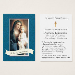 Virgen María Jesús Rosa Católico Funeral Santa Tar