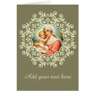 Virgen María Madonna con el cordón de Jesús del