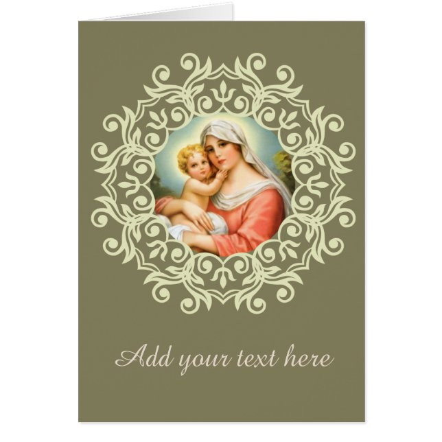 Virgen María Madonna con el cordón de Jesús del (Frente)