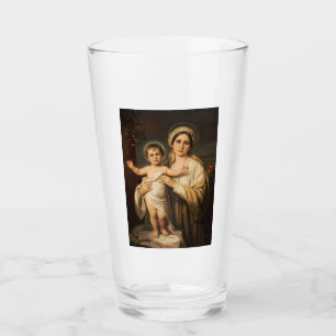 Virgen María sujetando al bebé Jesús