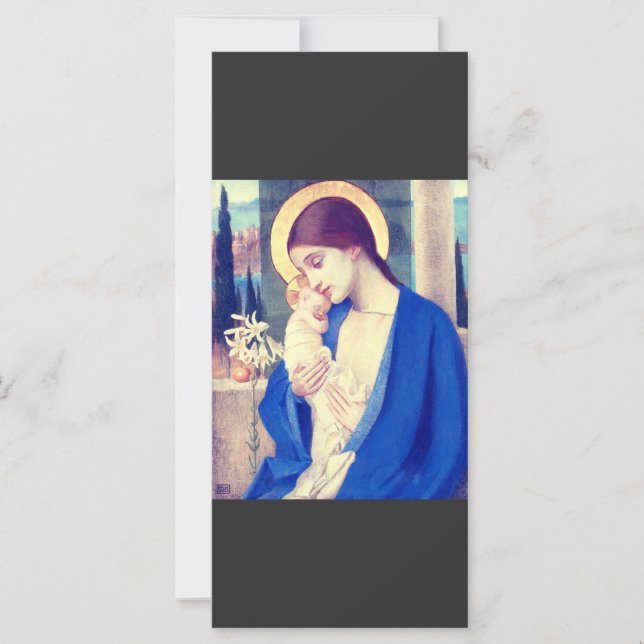 Virgen María y Niño de Marianne Stokes (Anverso)