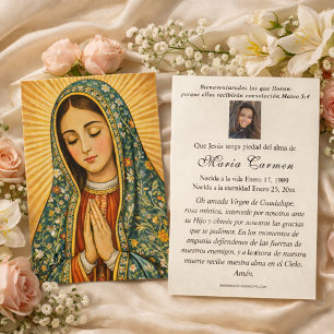 Virgen México Guadalupe Oración Funeraria Española