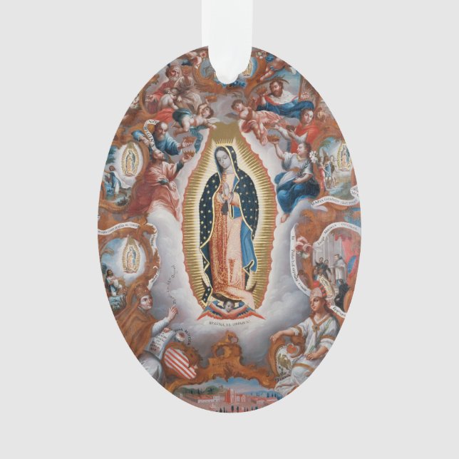 "Virgen ornamento de encargo de Guadalupe" (Anverso)