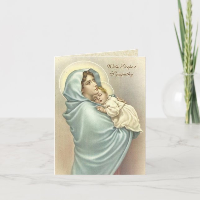 Virgen Religiosa María Jesús Tarjeta de Simpatía C (Anverso)