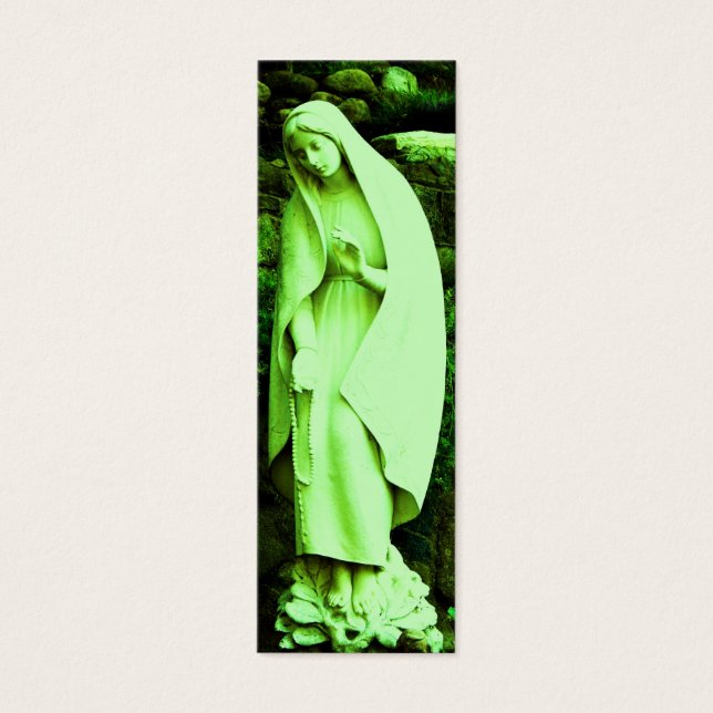 Virgen Verde Mary BOOKMARK (Frente)
