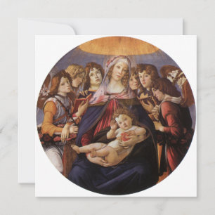 Virgen y Niño con Ángeles por Sandro Botticelli