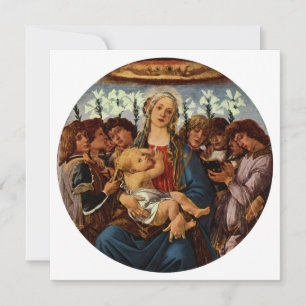 Virgen y Niño con ocho ángeles por Botticelli