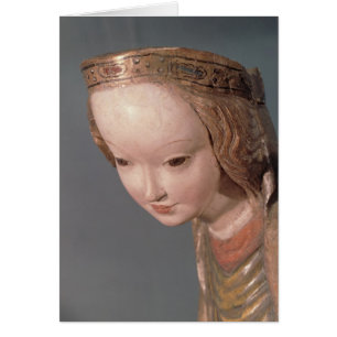 Virgen y niño, detalle del jefe del