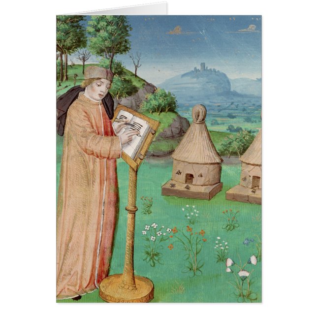 Virgil que escribe la vida de abejas (Frente)