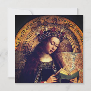 Virgin Mary - Ghent Altarpiece por Jan van Eyck