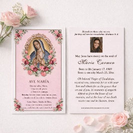Virgin Mary Guadalupe Roses Catholic Funeral