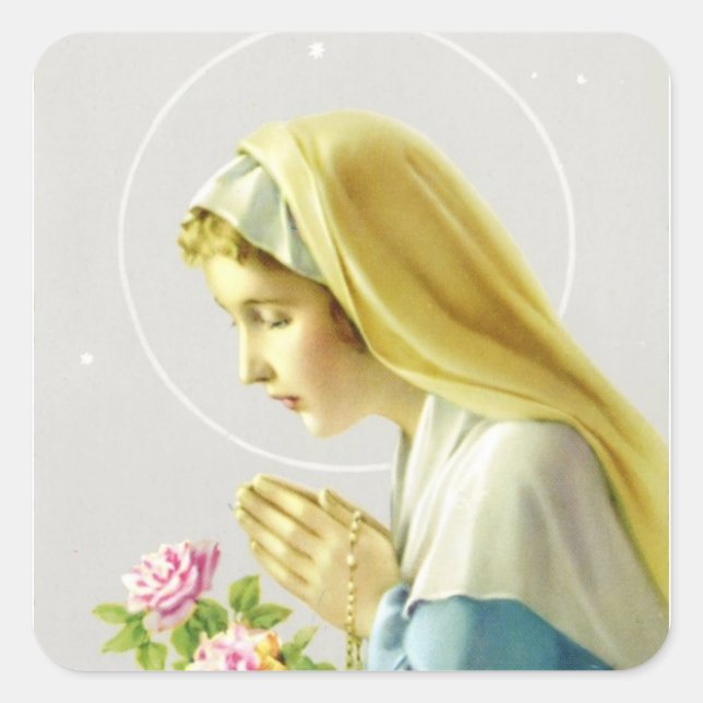 Virgin Mary Prayer Pegatina (Anverso)