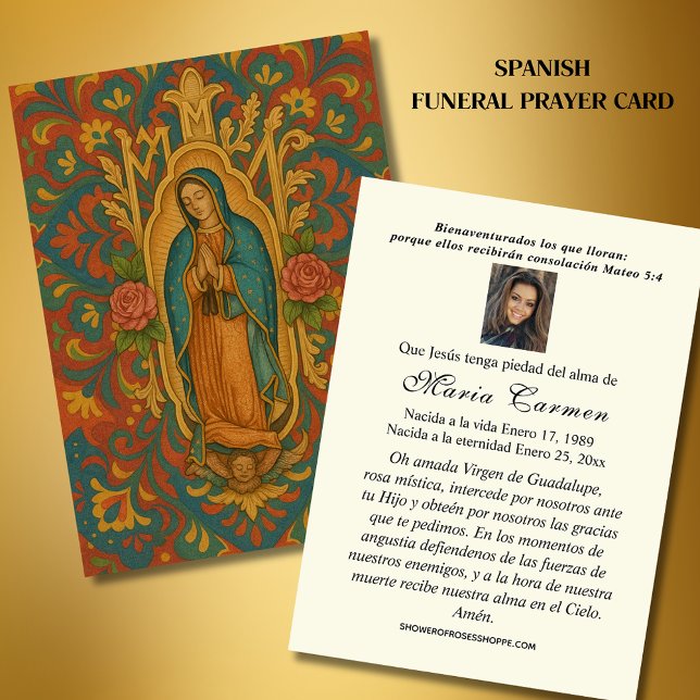 Virgin México Guadalupe Oración Funeral Española (Subido por el creador)