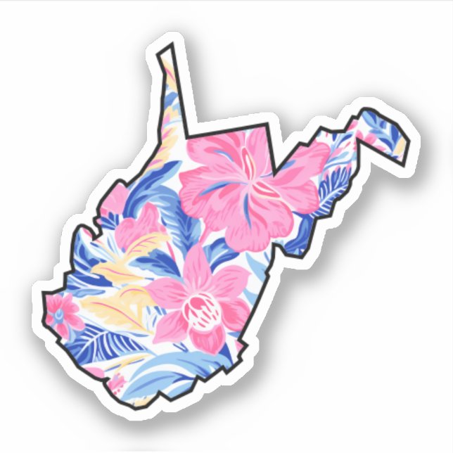 Virginia Occidental - Pegatina de verano - Lilly I (Anverso)