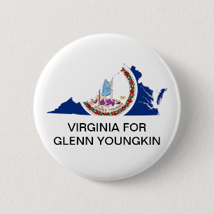 Virginia para el botón de GOBERNADOR DE GLENN YOU