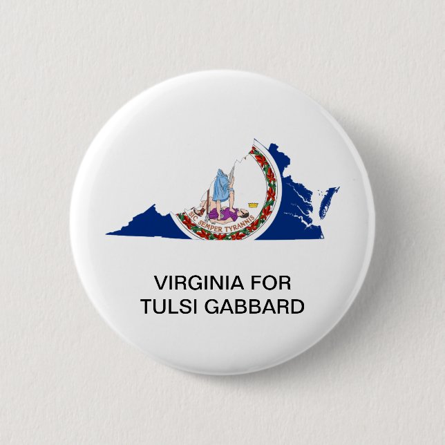 VIRGINIA para el botón de TULSI GABBARD 2020 (Anverso)