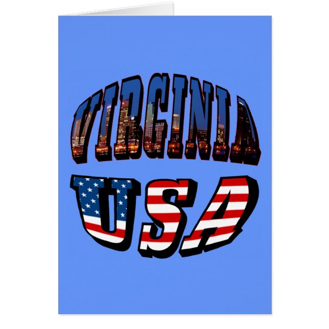 Virginia Picture and USA Text (Frente)