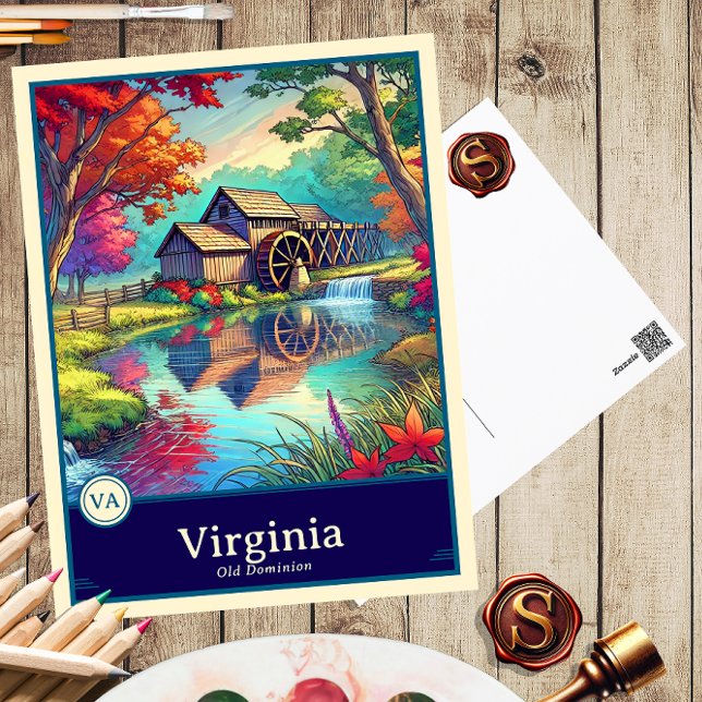 Virginia | Postal con cubierta de estilo anime (Subido por el creador)