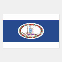 Virginia State Flag Pegatina