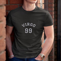 Virgo | Camiseta de cumpleaños negra