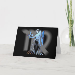 Virgo - Diseñador Tarjeta de felicitación Zodiac -