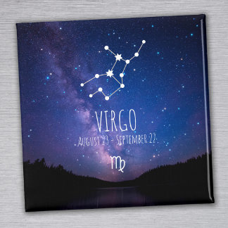 Virgo | Imán de constelación de zodiaco personaliz