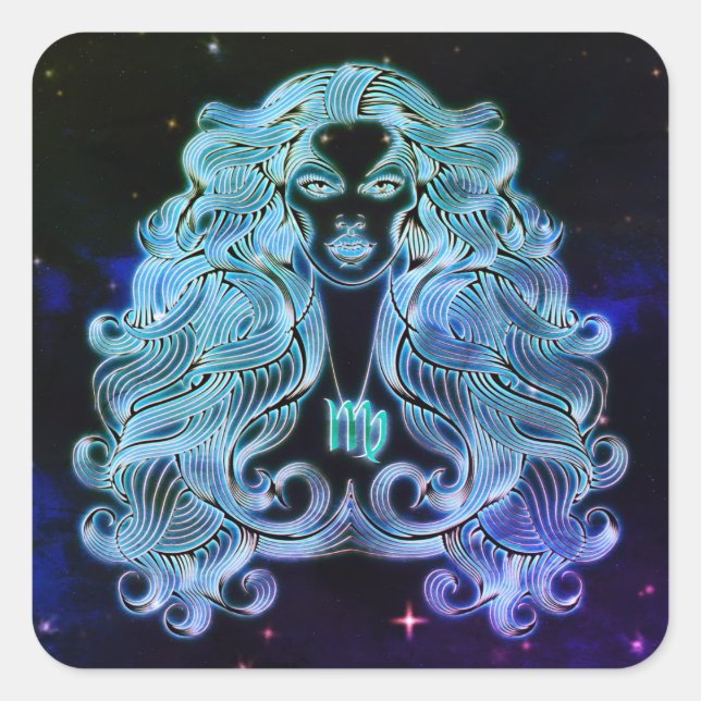 virgo los pegatinas de virgen zodiac (Anverso)