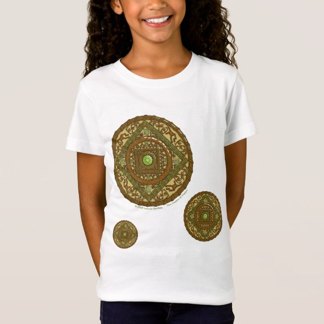 Virgo Mandala Kid's y la camiseta de luz para bebé (Anverso)