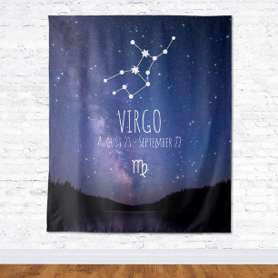 Virgo Tapiz de Astrología Personalizado