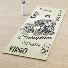 Virgo Zodiac Green Yoga Mat personalizado