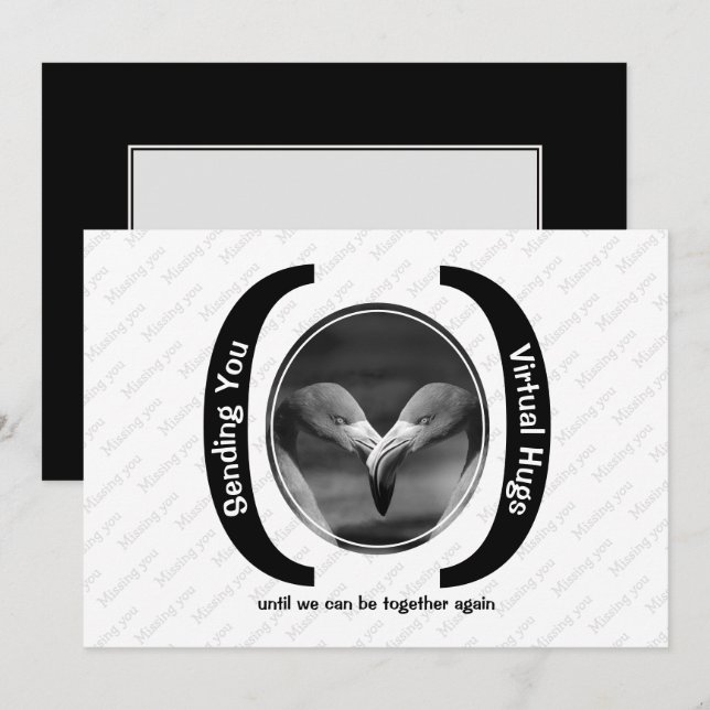 VIRTUAL HUGS Personalizado MONO Foto de la que le  (Anverso / Reverso)