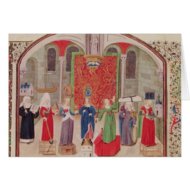 Virtudes teológicas y cardinales (Anverso (Horizontal))