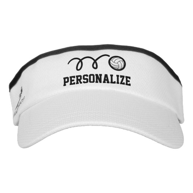 Visera Parasol de voleibol personalizado para hombres y m (Anverso)