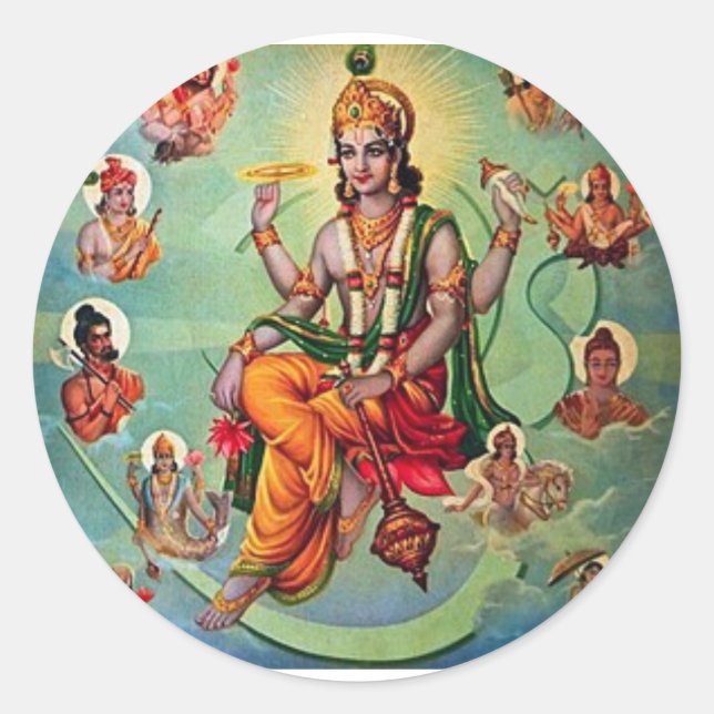 vishnu pegatina (Anverso)