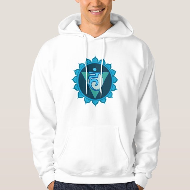 Vishuddha o Throat Chakra Camisas de sudadera enca (Anverso)
