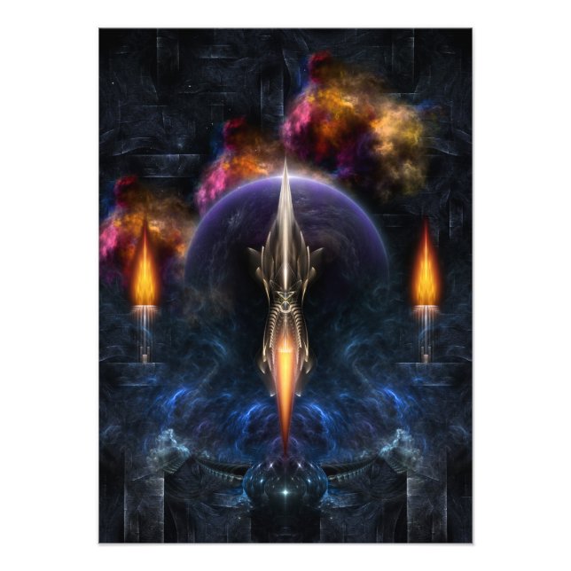 Visión De La Ampliación De La Foto De Arte Fractal (Frente)