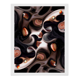 "Visión de la exclusión azul", Poster brillante