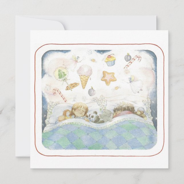 Visión de la tarjeta de Navidades de ciruelas azuc (Anverso)