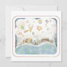 Visión de la tarjeta de Navidades de ciruelas azuc