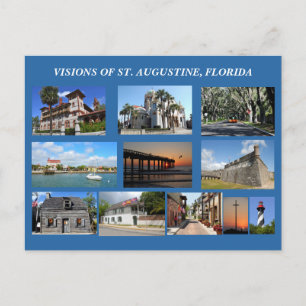 Visión de San Agustín, tarjeta postal de Florida